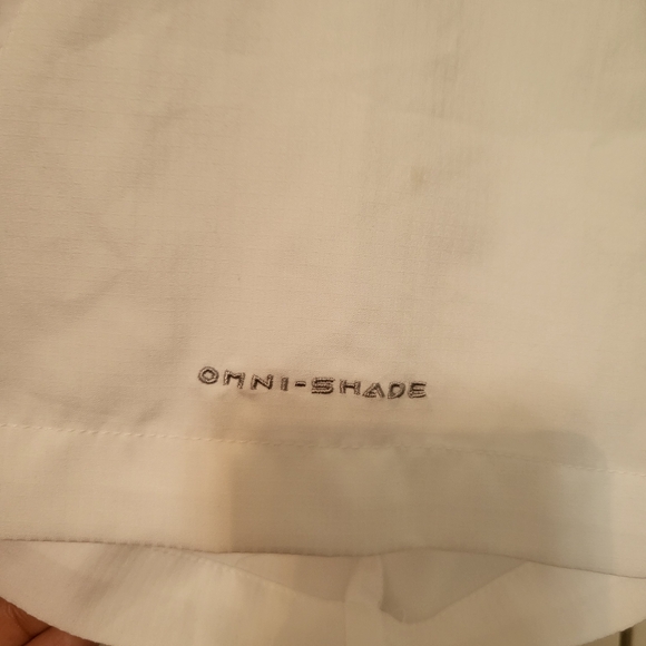 Columbia PFG men's white button-down shirt Texas ATM  Large - Picture 5 of 7